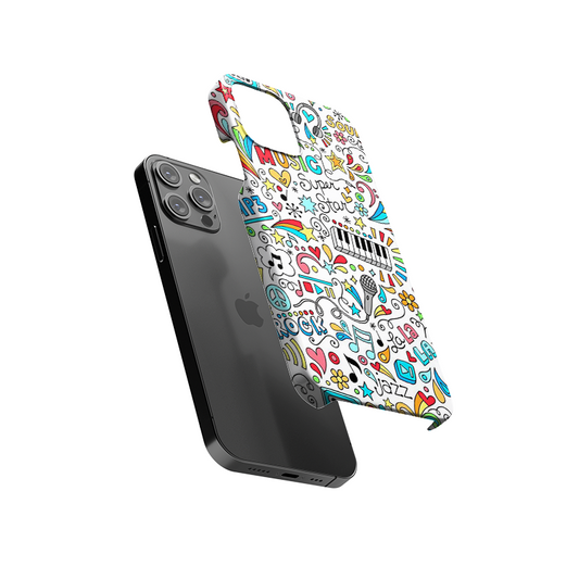 Music Lovers Doodle Slim Hard Case