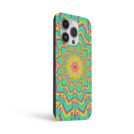 Green Mandala Pattern Flexible Soft Silicone Case