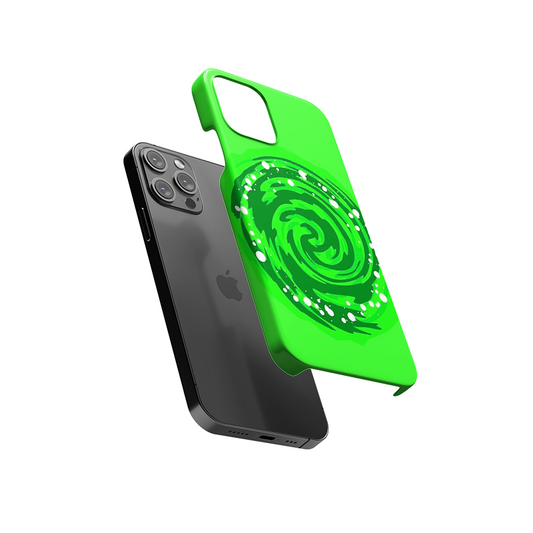 Green Time Travel Wheel Slim Hard Case