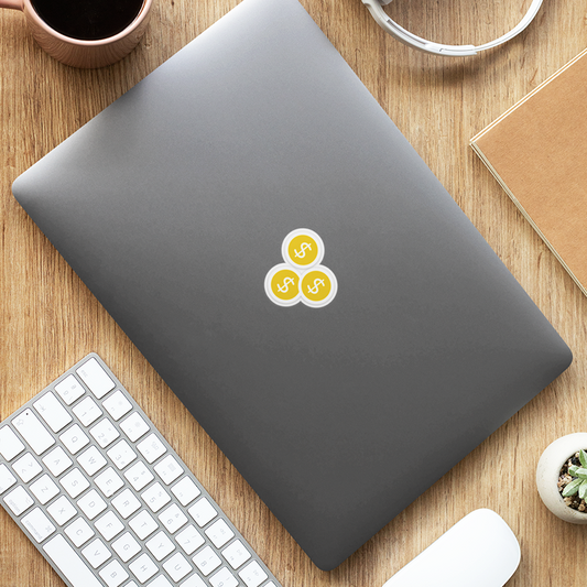 Bitcoins Laptop Sticker