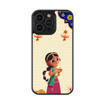 Deepam Ladki Glass Case