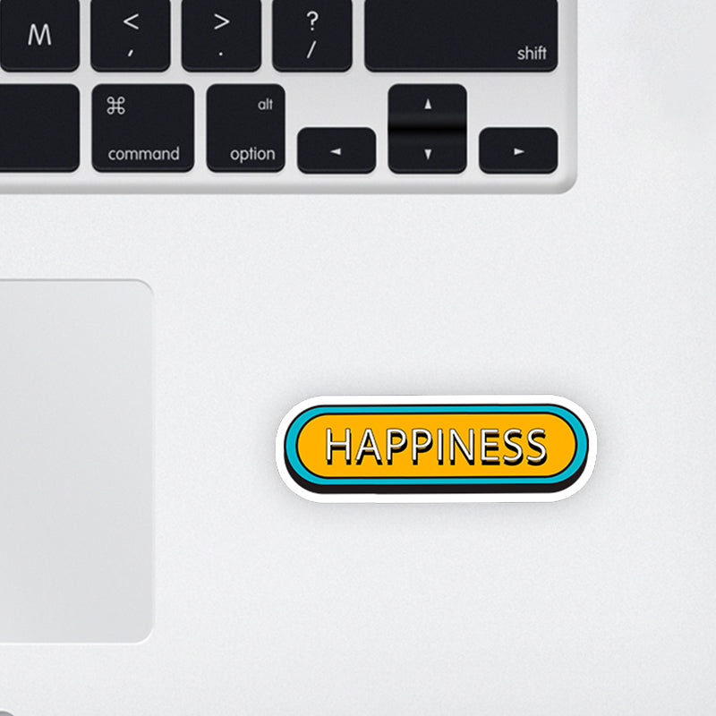 Happiness Laptop Sticker