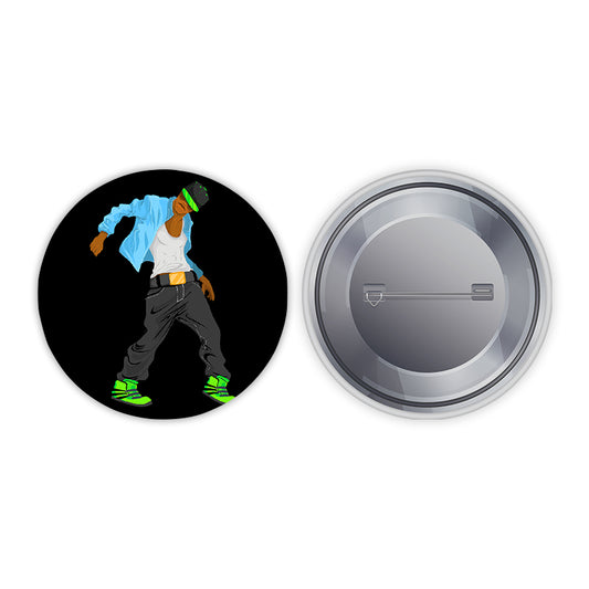 Hip Hop Pin-back Button Badge