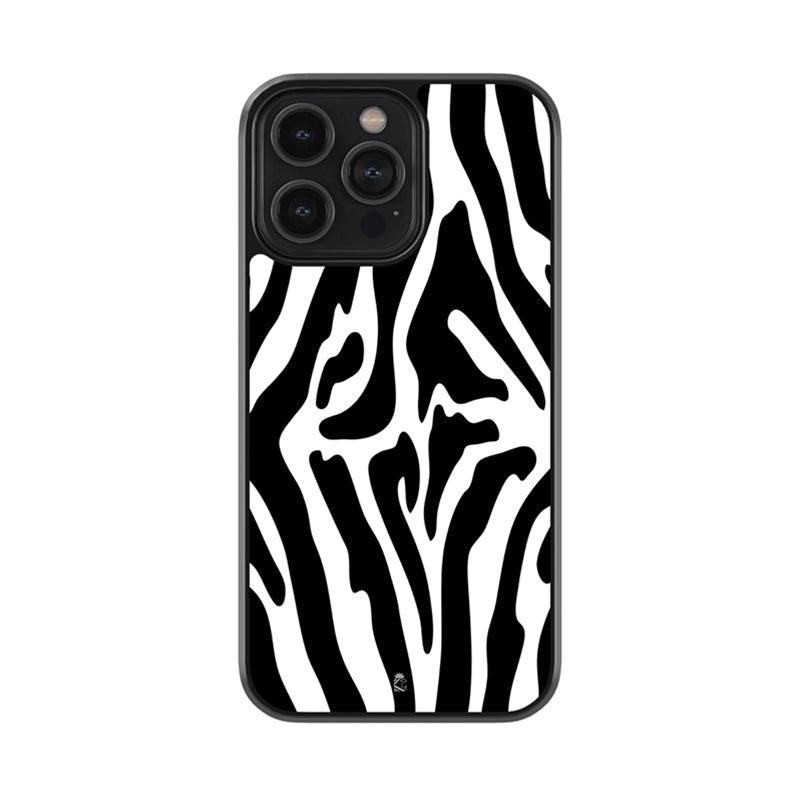 Zebra pattern Glass Case