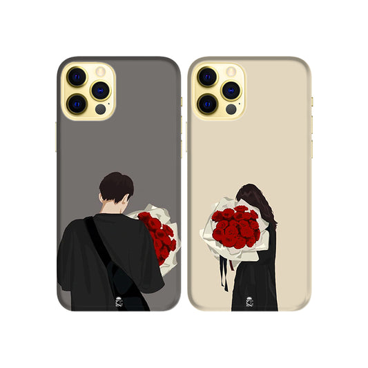 Long Distance Relationship Slim Hard Couple Phone Case