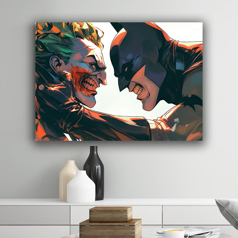 Batman vs Joker Landscape Poster