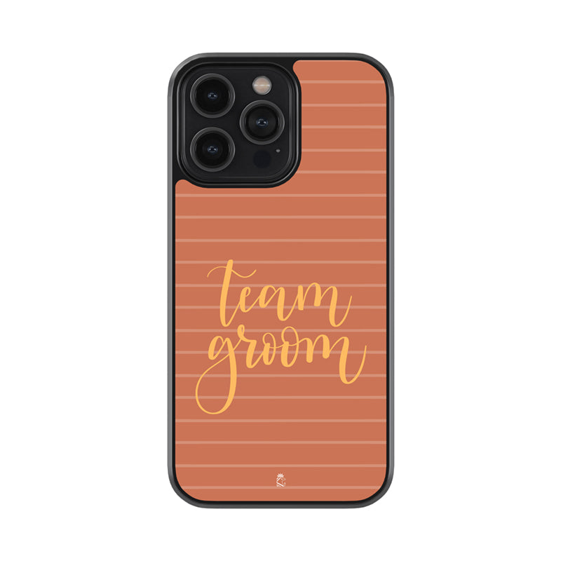 Team groom Glass Phone case