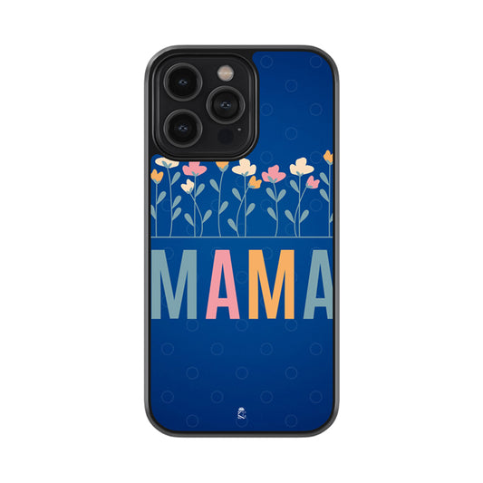 Mama Floral Pattern Glass Phone case