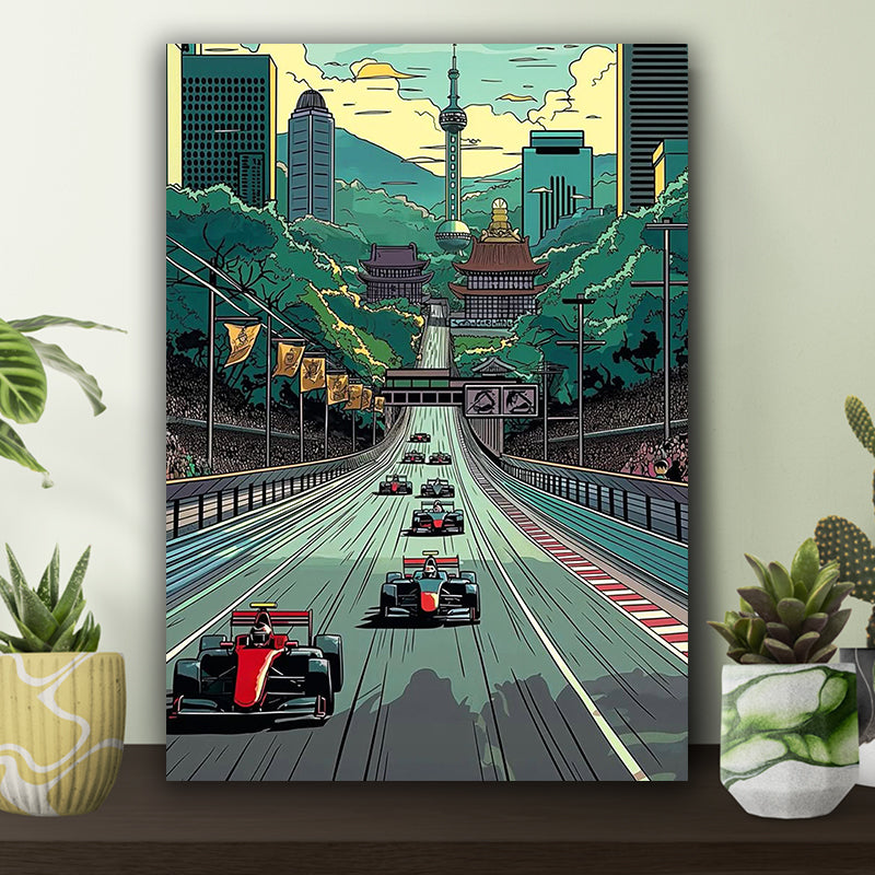 Aesthetic Street Racing Car Poster