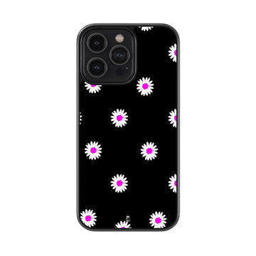 Blooming Flowers Pattern Glass Case