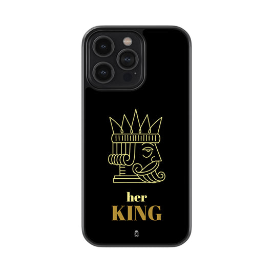 Her King Glass Phone case