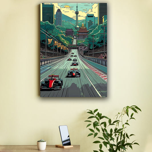 Aesthetic Street Racing Car Poster