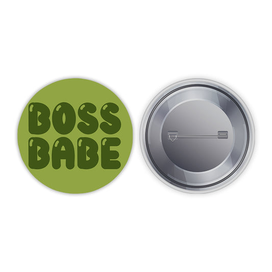 Boss Babe Pin-back Button Badge