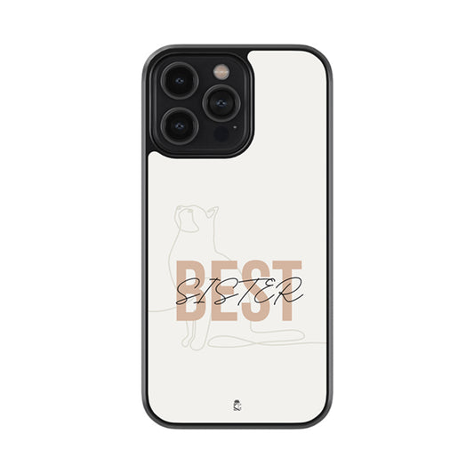 Best Cat Sister Glass Phone case