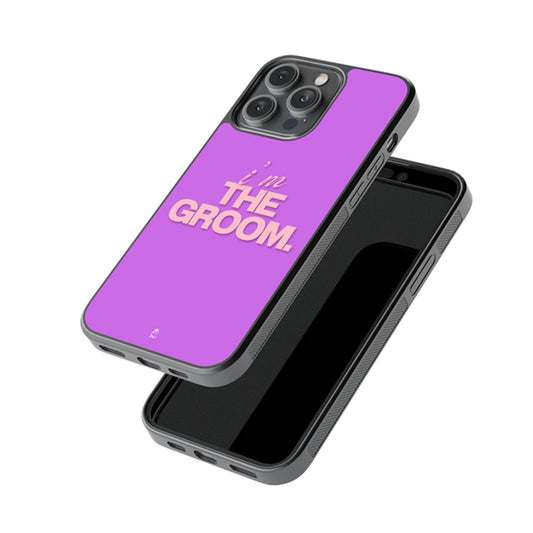 Im the Groom Glass Phone case