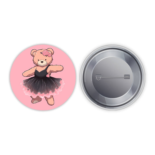 Teddy Dance Pin-back Button Badge