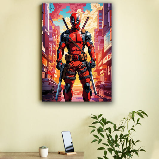 Abstractive Deadpool Art Poster