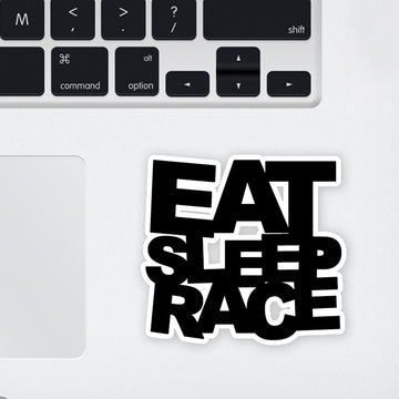 Eat Sleep Race Laptop Sticker