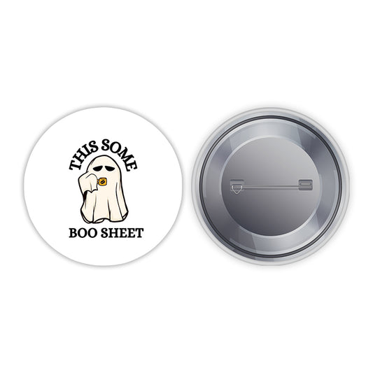 Boo Sheet Pin-back Button Badge