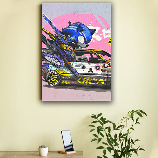 Sonic racing Car Poster