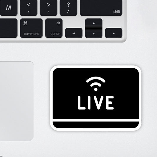 Live Laptop Sticker