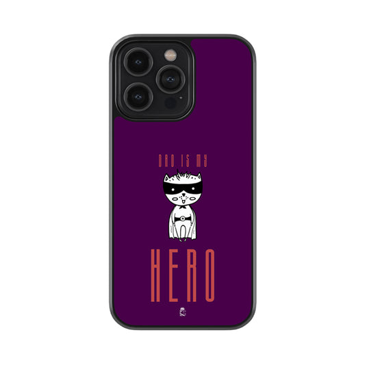 Dad is my Hero Glass Phone case