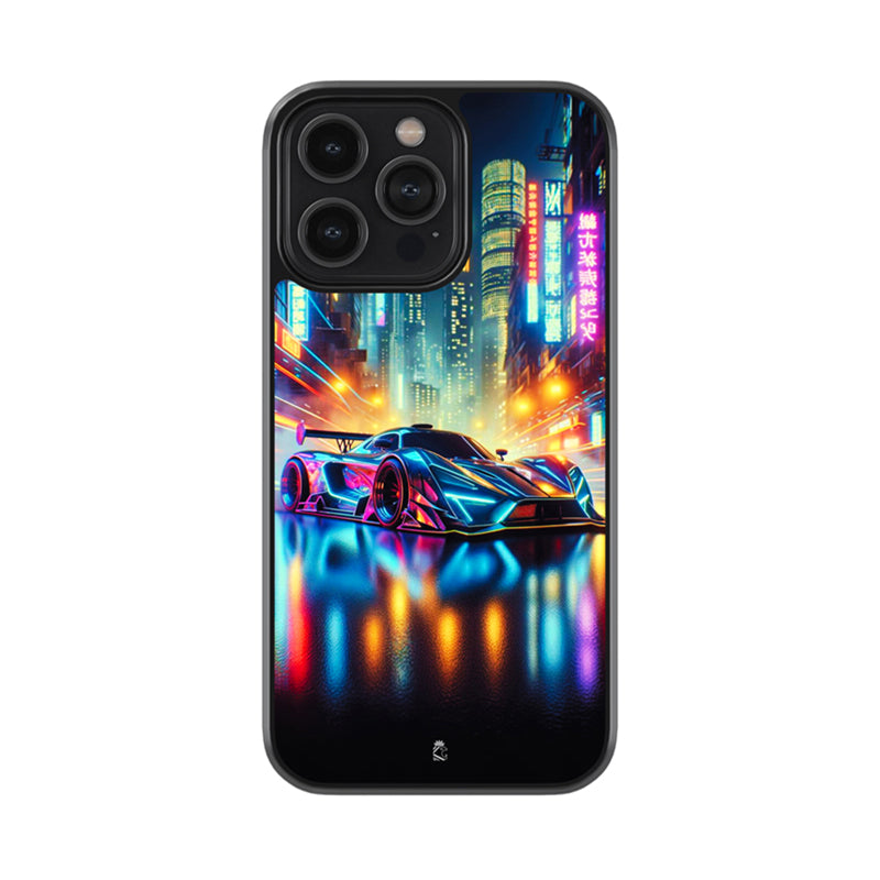 Neon Cyber Car Glass Case