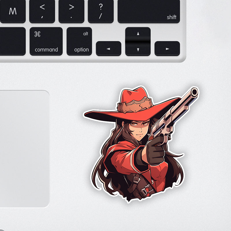 Cowgirl Laptop Sticker