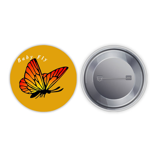 Butterfly Pin-back Button Badge