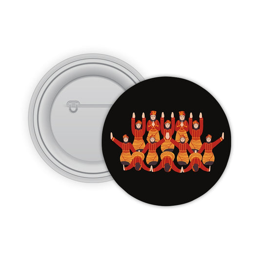 Traditional Dance Pin-back Button Badge