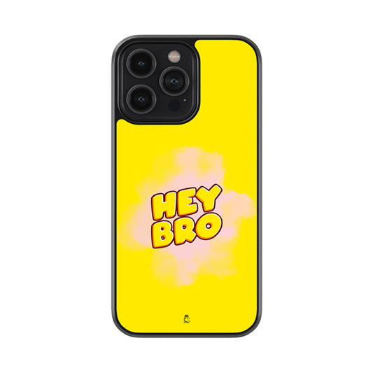 Hey Bro Glass Phone case