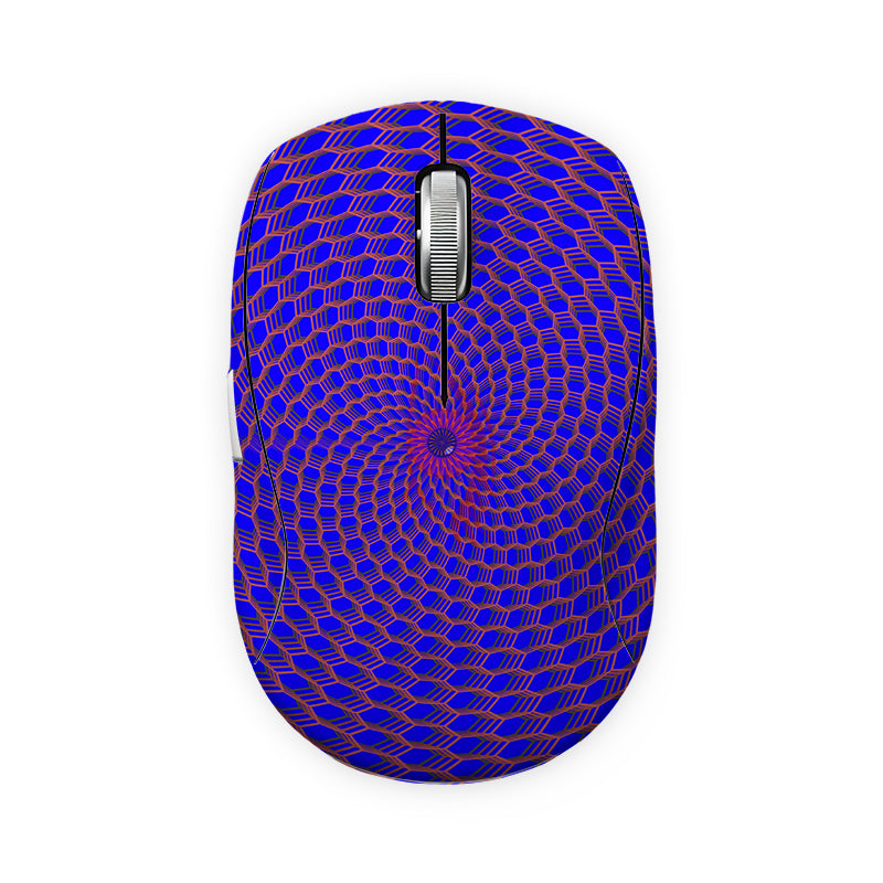 Blue Radial Spin Wheel Mouse Skin