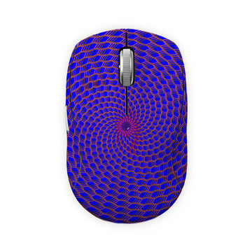 Blue Radial Spin Wheel Mouse Skin