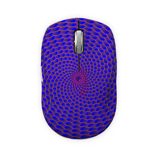 Blue Radial Spin Wheel Mouse Skin