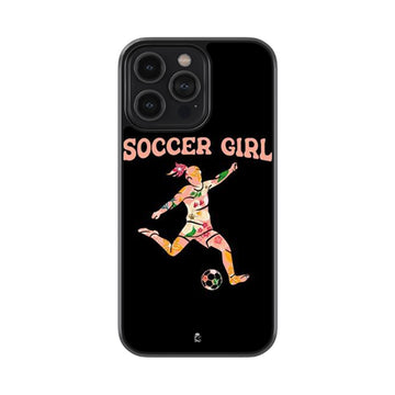 Soccer Girl Glass Case