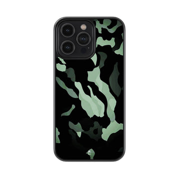 Dark Wave Camo Glass Case