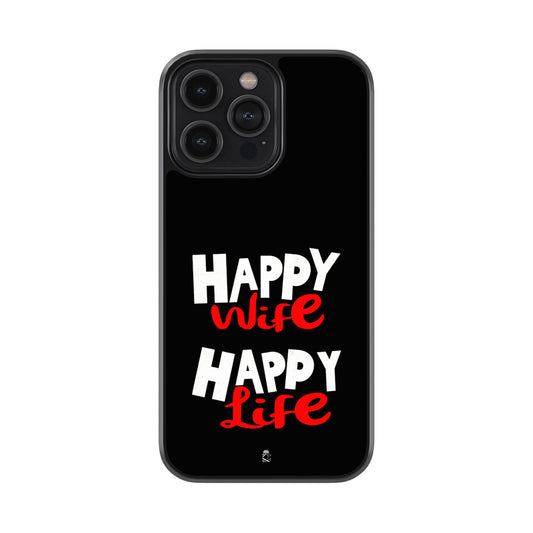 Happy Wife Happy Life Glass Phone case