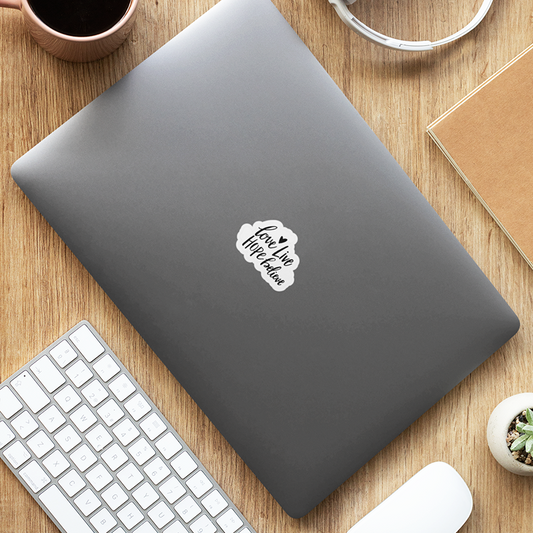 Simple Positivity Laptop Sticker