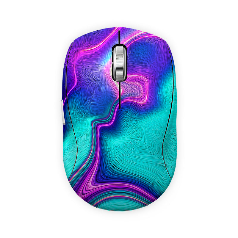 Blue Liquid Crystal Mouse Skin