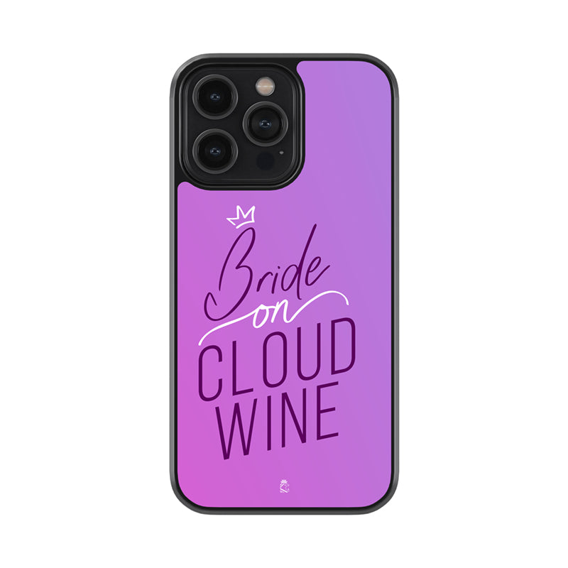 Bride on Cloud Wine Glass Phone case