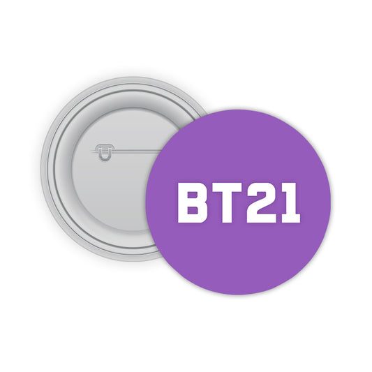 BT21 Pin-back Button Badge