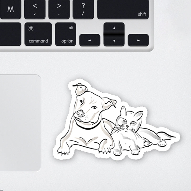 Friends ?  Laptop Sticker