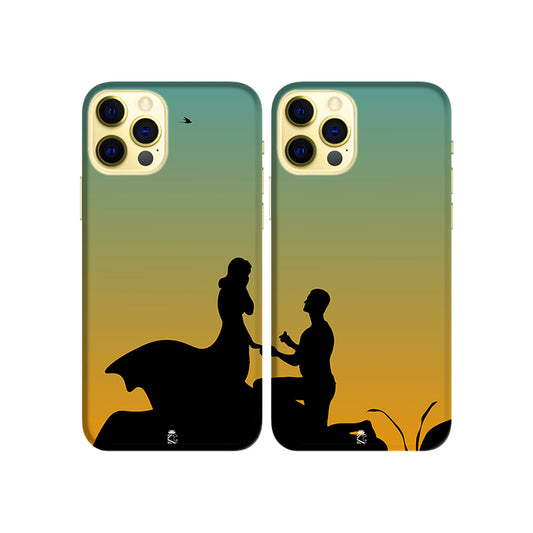 Will You Marry Me Slim Hard Couple Phone Case