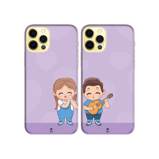 Chubby Little Pair Slim Hard Couple Phone Case