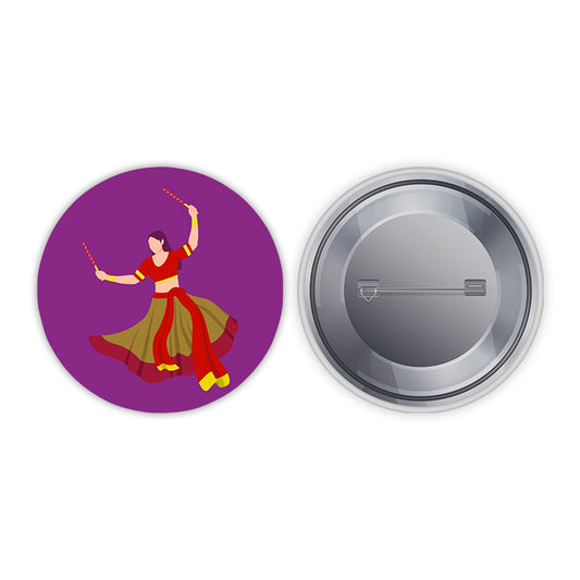 Dandiya Pin-back Button Badge