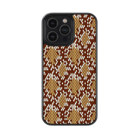 Cobra Patterned Glass Case