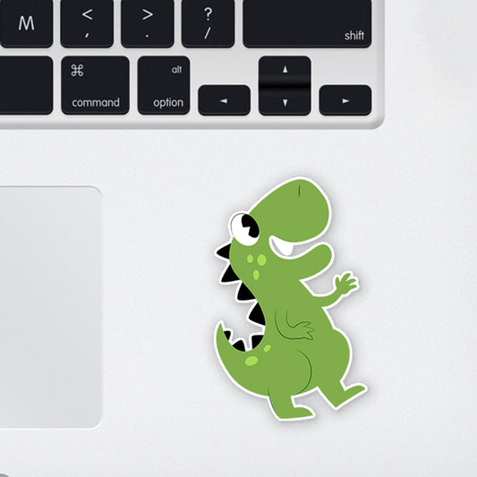 Dancing Dino  Laptop Sticker