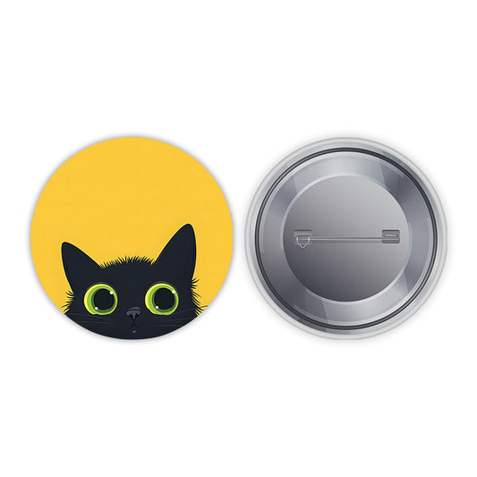 Innocent Cat Pin-back Button Badge