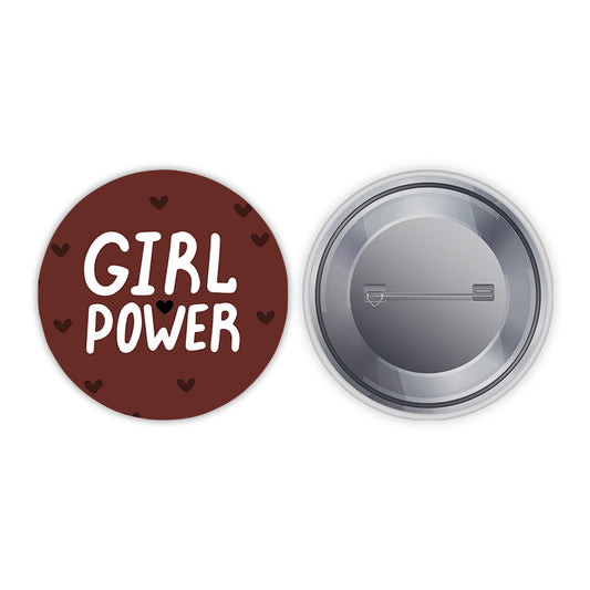 Girl Power Pin-back Button Badge