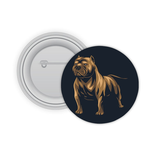 Pitbull Pin-back Button Badge